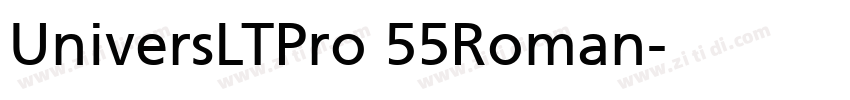 UniversLTPro 55Roman字体转换